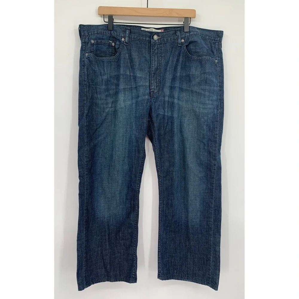 Levis 559 Jeans Mens 40x30 Blue Relaxed Straight Fade Cotton Denim Pants